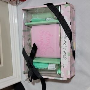 Tri-Coastal Design Set Of Flask And Shot Glasses